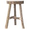 Decorative Antique Log Cabin Natural Wooden Accent Stool Side Table